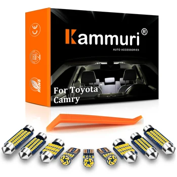 KAMMURI Canbus For Toyota Camry 1987-2021 Køretøj Tilbehør LED Indvendige Dome Kort Læsning Kuffert Licens Bil Lys Kit