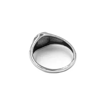 Mode S925 Sterling Sølv Pentacle Ring Viking Nordiske Pentagram Stjernede Biker Bryllup Mænd Kvinder Ring Finger Ring SWR0948 74328