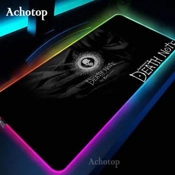 Death Note LED Lys Musemåtte RGB-Tastatur Animationsfilm Skrivebord-mat Farverige Surface musemåtte Vandtæt Verden Gamer Computer CS Dota 7446