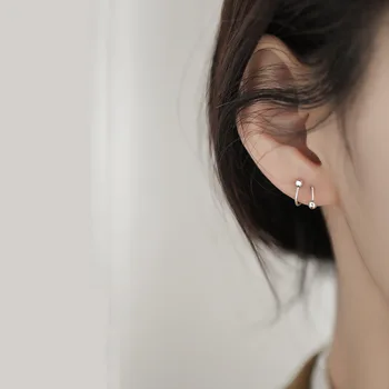 Enkel Foråret øreringe kvindelige retro Hong Kong stil, personlighed øreringe niche kolde vind øreringe kvindelige øre smykker