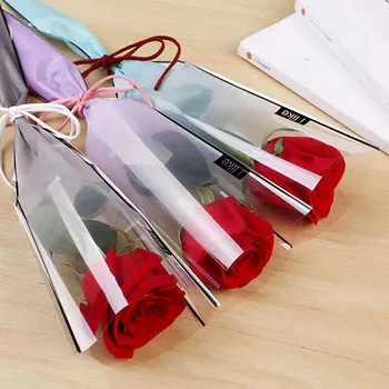 5Pcs Gave Emballage Pose Blomster Indpakning Enkelt Rose Gren Emballage Papir til Rose Buket Blomster Blomsterhandler Forsyninger 7499