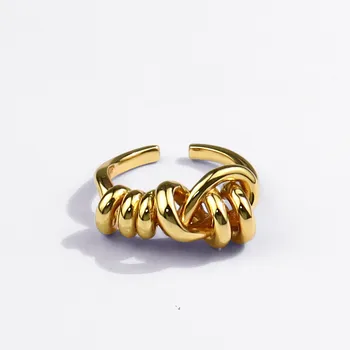 Kshmir Nye Mode Smykker Ring Uregelmæssige Guld Justerbar Ring Pige Engros Metal Ring 2021 Gyldne Gave til Mænd Cocktail Ring 76629