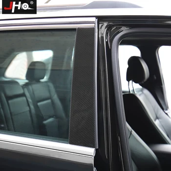 JHO B Vinduet Søjle Indlæg Protector Klistermærker Til Jeep Grand Cherokee-2020 2019 18 16 3D Carbon Korn Mærkat Bil Tilbehør 76737