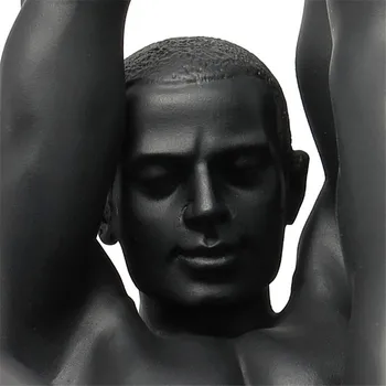 Moderne Nøgne Mandlige Masculin Maske Dør Stjerne Nøgen Kunst Mænd Kreative Nude Art Mandlige Gymnastik Skulptur Dekoration 78197