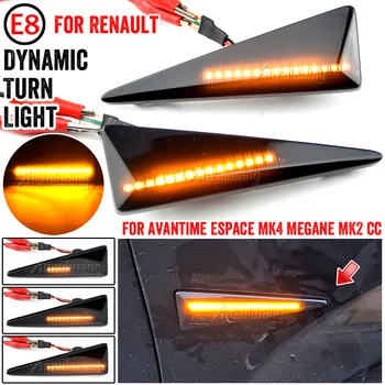 Dynamisk Blinkende LED blinklys sidemarkeringslys Lampen Lys For Renault MK4 Vel Satis Vind Avantime Megane 2 Naturskønne 2 Espace 4
