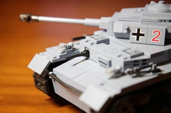 Tyske 716Pcs Panzerkampfwagen IV Med 3 Kommandør Soldat Infanteri Tal Militære byggesten Mursten Gave Legetøj Til Barn