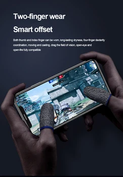 Gaming Finger Dække Ærme Sweatproof Åndbar For PUBG Mobile Spil Skærmen Berøre Følsomme For Spillet Pro Vildt Tilbehør