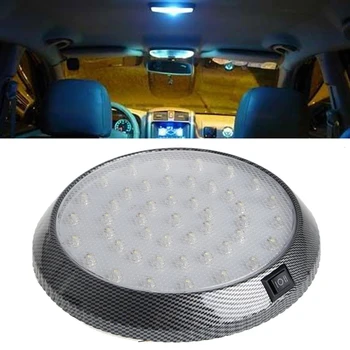 1Pc til Bilen 12V 46-LED Interiør Indendørs Tag Loft-Dome Lys Hvid Lampe