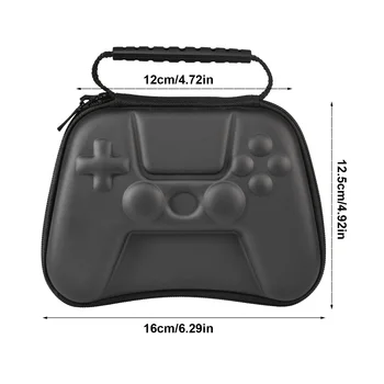 Taske med Lynlås til Opbevaring Arrangør For PS5 Spil Controller Bærbare opbevaringspose Støvtæt, Stødsikker Rejse Carring Base