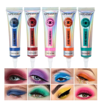12 Farve Mat Liquid Cream Eyeshadow Multifunktionelle Vandtæt Øjenskygge, Eyeliner, Læift Øjenbryn Pigmenteret Eye Makeup