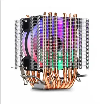 RGB CPU Køler Radiatoren Farve, Lys, Lydløs PWM 130W TDP For Intel 1150 1155 1156 1366 2011 X79 X99 AM2 AM3 AM4 Ventilador