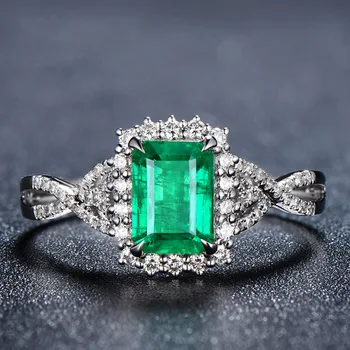 Anillos Yuzuk 925 Sterling Sølv Smykker, Bryllup, Engagement Ringe For Kvinder Brand Emerald Fx Pladsen Zircon Sten Finger Ring 79957