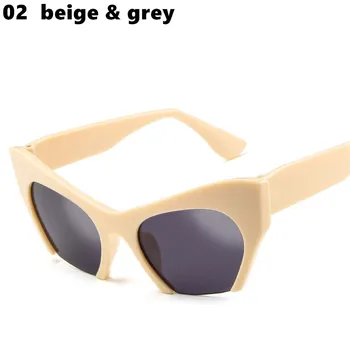 2021 Vintage Cat ' s eye halvdelen ramme solbriller Kvinder mode briller luksus mærke ultraviolet-bevis Mænd, kvinder mode solbriller