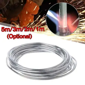 2mm 5m/3m/2m/1m Lav Temperatur svejsetråd Kobber Aluminium pulverfyldt rørtråd til Svejsning af Aluminium Kobber 81113