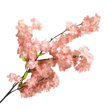 Ny 2020-simulering Japansk blomme blomstre cherry kunstig silke blomst Flores kirsebær gren hjem, spisestue, stue 81171