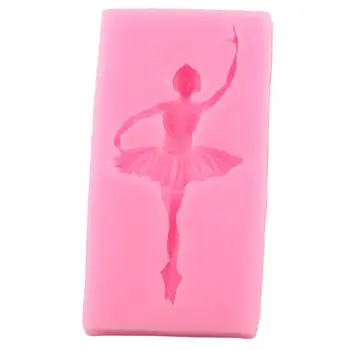 Ballet Danser Silikone Formen DIY Pige Fondant Kage Udsmykning Værktøjer Polymer Ler Slik, Chokolade Gumpaste Forme