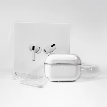 Mode Gennemsigtig Trådløse Bluetooth Headset Tilfældet For Airpods Pro Hovedtelefonerne Klar, Gennemsigtig PC Hard Shell Headset Box