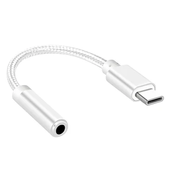 Hot USB Type-C-3.5 mm Hovedtelefon Jack AUX Audio Kabel-Adapter Til Samsung-LG Nexus Oneplus Nokia, Huawei Type C Smart Phone 82072