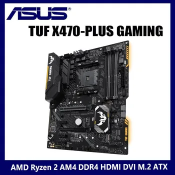 Socket AM4 Asus TUF X470-PLUS GAMING Bundkort DDR4 64GB PCI-E3.0 HDMI-Kompatible DVI 3200MHz Desktop X470 Placa-Mae ATX Brugt 8304