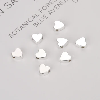 10 hjerte-formede perler Valentine ' s Day hjerte-formet spacer perler, vedhæng til smykkefremstilling-armbånd og halskæder DIY håndværk 84297
