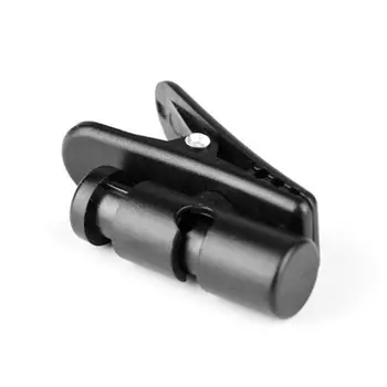 360° Roterbar Black Headphone Hovedtelefon Kabel Ledning Ledning Revers Klip Nip Klemme Holder Hovedtelefon Wire Klemme Indehaver