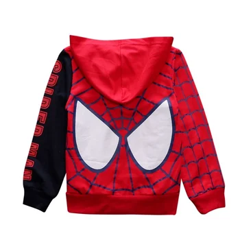 Drenge Tøj Tegnefilm Spiderman Toddler Dreng Jakke, Hættetrøje Drengene Falder Tøj Sweater Frakke for Børn Casual Hooded Sweatshirt 8469