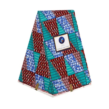 90x110cm Afrikanske Voks Print Stof Ankara Afrikanske Stof til Party Dress DIY Polyester Sytråd Afrikanske Tissus 86