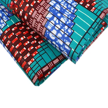 90x110cm Afrikanske Voks Print Stof Ankara Afrikanske Stof til Party Dress DIY Polyester Sytråd Afrikanske Tissus
