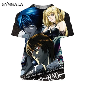 Death Note Sommeren 3D-Animationsfilm Tshirt Fremmed Ting Punk T-Shirt Mænd Hip Hop Harajuku Stolthed Animationsfilm Unisex Toppe Casual Streetwear 864