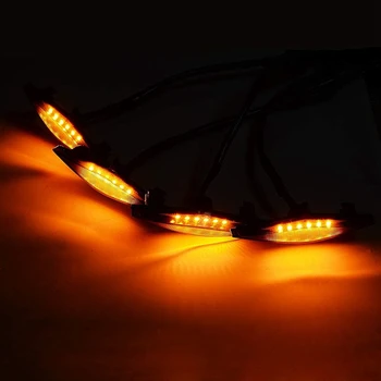 4STK Eksterne Gule LED-Lys, Dekoration, Led Front Gitter Lys for-2019 Toyota 4Runner TRD Pro Gitter