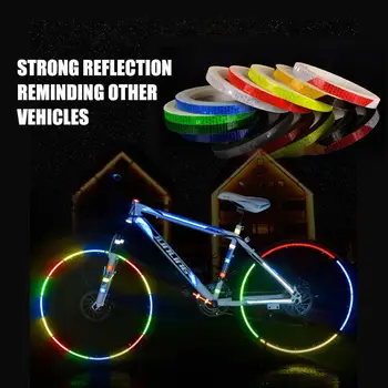 1X800cm Bil Reflektor Mærkat Fluorescerende Reflekterende Tape Klistermærke til Bil, Motorcykel, Cykel Sikkerhed MTB Brug af Bil, Indretning Bil Mærkat