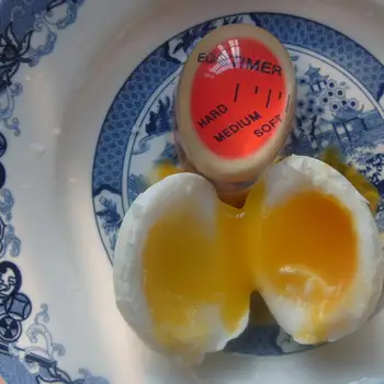 Æg Formet Kogt Æg Timer Farve Opladning Heat Sensor Køkken Gadget