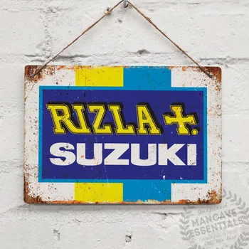 Suzuki Rizla Racing Mand Cave Dekoration Bar Pub Lager Metal Væg Tin Tegn Vintage Garage Racerbil Kaste Tegn