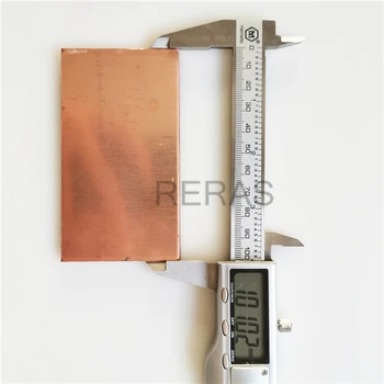 1pc 99% Høj Renhed Kobber-Strip C1100 Cu Metal Kobber Plade Plade 4mm*55mm*100mm 0.158