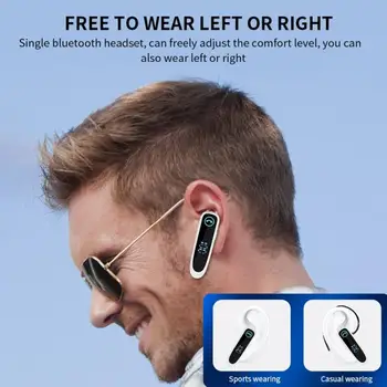 A20 Trådløse Bluetooth Hovedtelefoner Stereo Enkelt Virksomhed Ear Hook-Headset med LED-Display Håndfri Bil Hovedtelefon med Mikrofon 8880