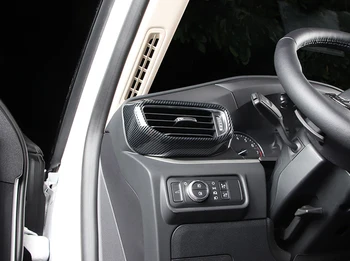 VENSTRESTYREDE! Bil Styling 2STK ABS Carbon Fiber Indvendige Side Air Condition Vent Outlet Dække for Ford Explorer 2020 2021 tilbehør