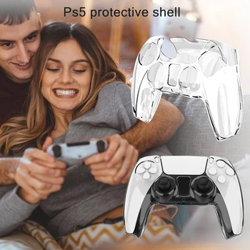 Beskyttende etui Til PS5 Tilbehør Hårdt Crystal Controller etui Til PS5 Gamepad Controle Vildt Tilbehør