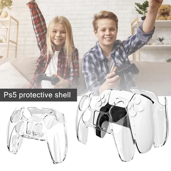Beskyttende etui Til PS5 Tilbehør Hårdt Crystal Controller etui Til PS5 Gamepad Controle Vildt Tilbehør