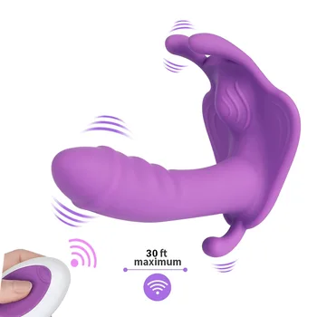Fjernbetjeningen Dildo Vibrator Trusser til Kvinder Skeden Toy Klitoris Stimulator Fisse Plug Kvindelige Onani Sex Maskiner 89255
