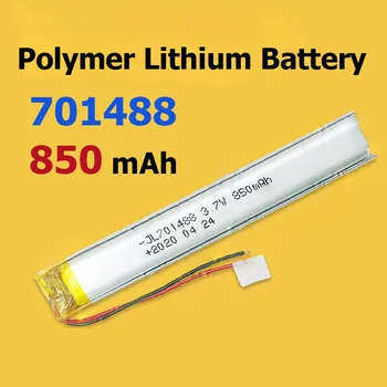 Kapacitet nok 701488 850mAh Polymer Lithium-Ion-Batteri, Skønhed Instrument, El-Toy Vibrator Fingeraftryk Lås Elektronisk 8966