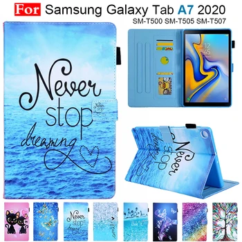 2020 Funda Tablet, samsung galaxy tab A7 2020 Tilfælde SM-T500 SM-T505 Smart Stå Cover Til Samsung A7 10.4