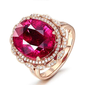 MOONROCY Crystal Ringe, Rose Guld Farve Karat Trendy, Klassisk Ring Smykker Engros til Kvinder, Kvindelige Gave Dropshipping 91961