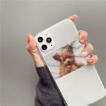 Funny Par Dog Phone Case For iphone-11 Pro Max 6 6s 7 8 plus bagcoveret Søde Tegneserie Bløde Sager Til iphone X XR XS Antal Funda 924