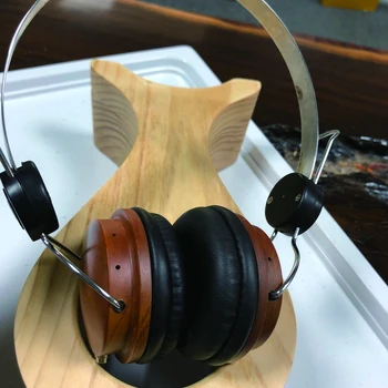 DIY HiFi 40MM Lukket Type Hovedtelefoner Boliger Naturlige Kirsebærtræ Over Ear Headset Hovedtelefon Tilbehør