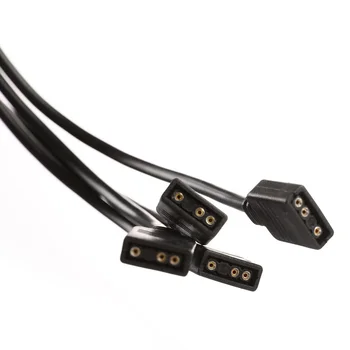 ARGB 5V 3Pin Udvidelse Kabel-Adapter Til PC-Sag 12v 4pin RGB splitter kabel 1 *DC-Strøm Kabel 93152