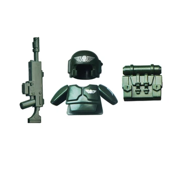 KT1037 Militær Hær City Police Med Pistol Stærkt Mini Dukker MOC Action Figurer byggesten figur legetøj