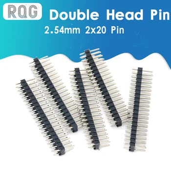 5pcs 2,54 mm 2x20 Pin-Break-away Dual Mandlige Pin Header for Raspberry Pi Nul GPIO 93425
