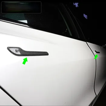 Bilens dørhåndtag Wrap Dække For Tesla Model 3 2010 at 21 Tilbehør Carbon Fiber ABS Protector Mærkat Model3 Model Y Tre Nye