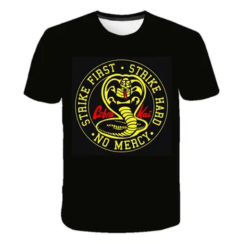 Cool Cobra Kai T-Shirt Børn, Drenge Tøj Skov Giftig Slange kortærmet Sommer Tops Tees 3d-Print Sjove T-shirt Streetwear