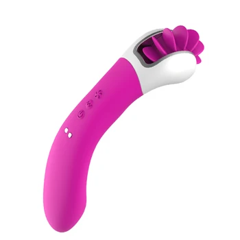 Rotation Dildo Vibratorer Oral Sex Tungen Slikke Toy Seksuel Wellness-G-Spot Massage Kvindelige Klitoris Stimulator Sex Legetøj til Kvinder 94786